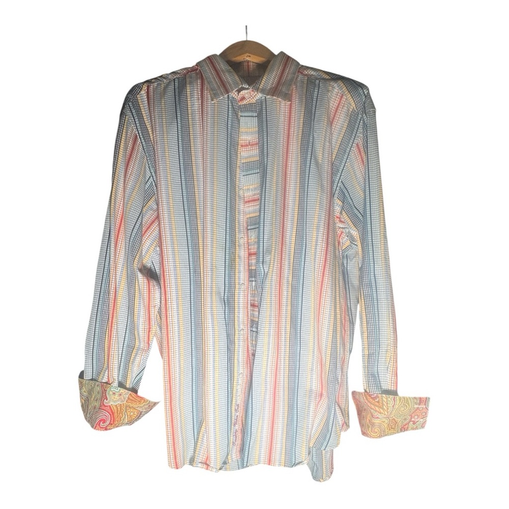 Multicolor Striped Robert Graham Men's Shirt